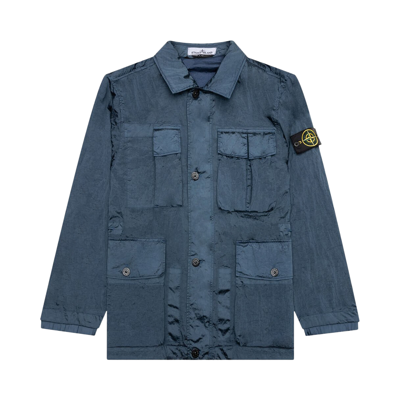 Pre-owned Stone Island Field Jacket 'avio Blue'