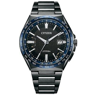 Pre-owned Citizen Attesa Cb0217-71e 35th Anniversary Blue Universe Limited Men Watch