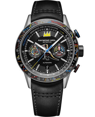 Pre-owned Raymond Weil Raymomd Weil Freelancer Special Edition Jean-michel Basquiat 7780-tic-jmb01