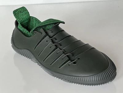 Pre-owned Bottega Veneta $750  Tech Knit Rubber Green Climber Sneakers 9 Us 658725 It