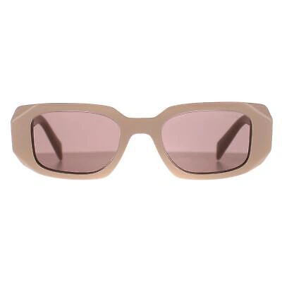 Pre-owned Prada Sunglasses Pr17ws Vyj6x1 Powder Purple Brown In Pink