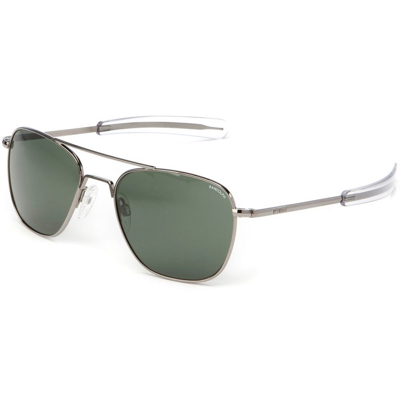 Pre-owned Randolph Engineering Aviator Gunmetal Sunglasses In Agx