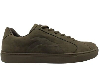 Pre-owned Trussardi Men's Shoes  77a00487 Sneakers Casual Comfortable Low Fashionable Green In Military