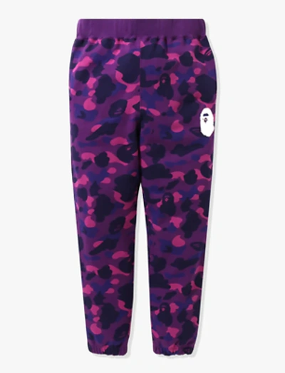 Pre-owned Bape Color Camo Sweatpants Purple [001pti801001mpur]