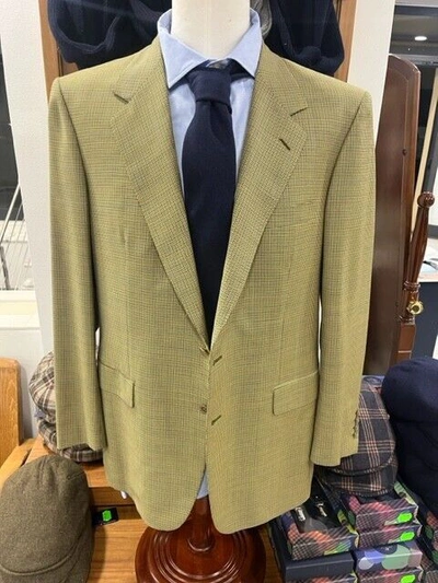 Pre-owned Brioni € 1480  Blazer Green Man Made In Italy Tailor Made Size 50 And 52