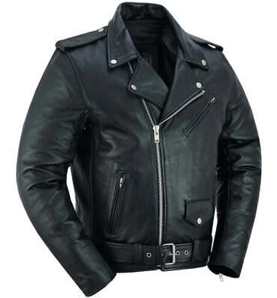 Pre-owned Smart Ds732 Men's Premium Classic Plain Side Police Style Jacket In Please Check Description