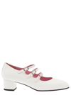 Carel Paris Ariana Patent Leather Mary Janes Ballet Flats In White