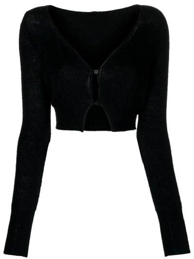 JACQUEMUS LE CARDIGAN ALZOU CROPPED CARDIGAN