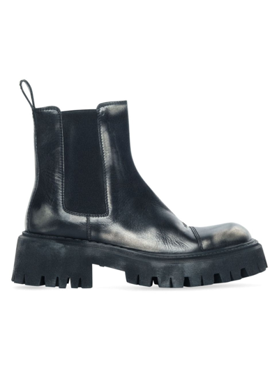 Balenciaga Tractor Chelsea Black Ankle Boots