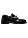 BURBERRY MEN'S BARBED LEATHER LOAFERS