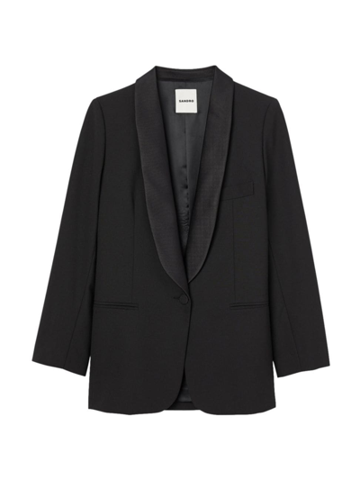 Sandro Women's Tuxedo Jacket In Black