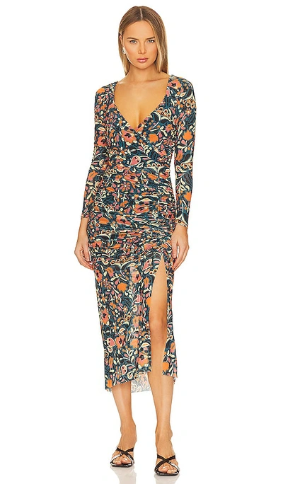 Cleobella Macey Mesh Midi Dress In Multi