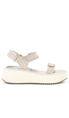 Dolce Vita Debra Platform Sandal In Ivory Suede
