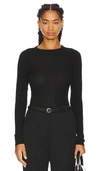 Rag & Bone Annalise Rib Wool-blend Sweater In Black