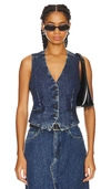 Rag & Bone Priya Denim Vest In Ari