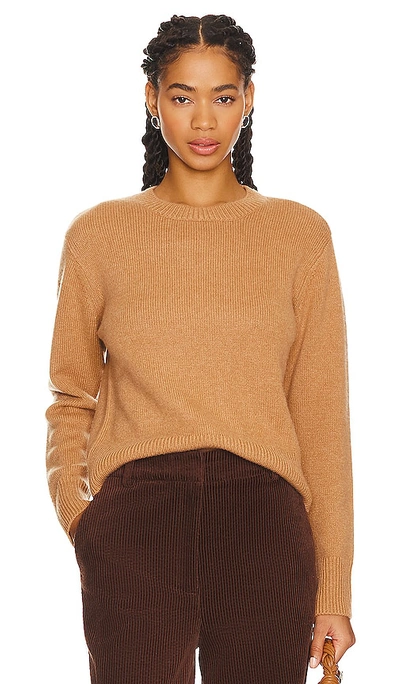 Frame Cashmere Clean Crew In Camel