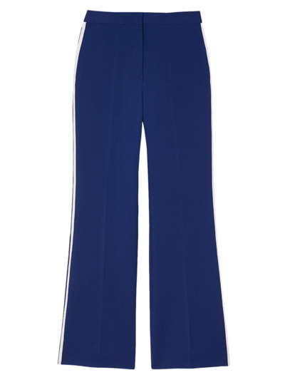 Sandro Women's Pants With Side Stripes In Blue