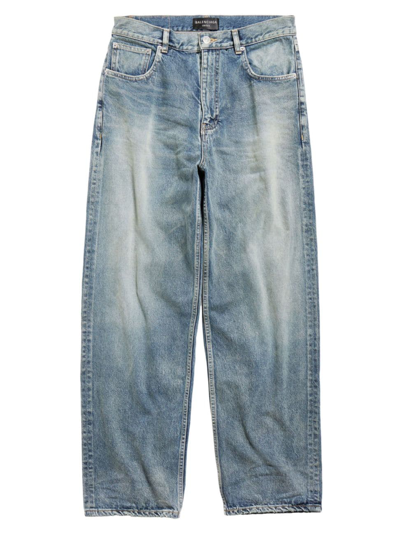 Balenciaga Loose Fit Jeans In Light Blue