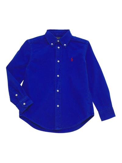 Polo Ralph Lauren Little Boy's & Boy's Oxford Button-down Sport Shirt In Sapphire Star