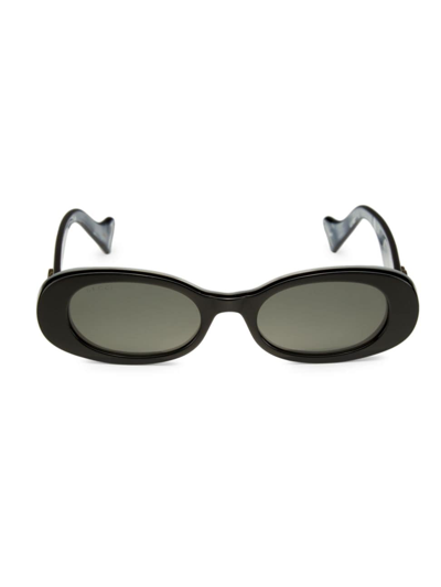 Gucci Women's Fluo 52mm Rectangular Sunglasses In Black Dark Grey