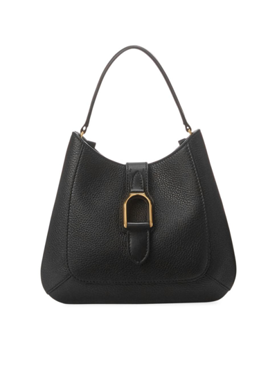 Polo Ralph Lauren Women's Welington Calfskin Mini Shoulder Bag In Black