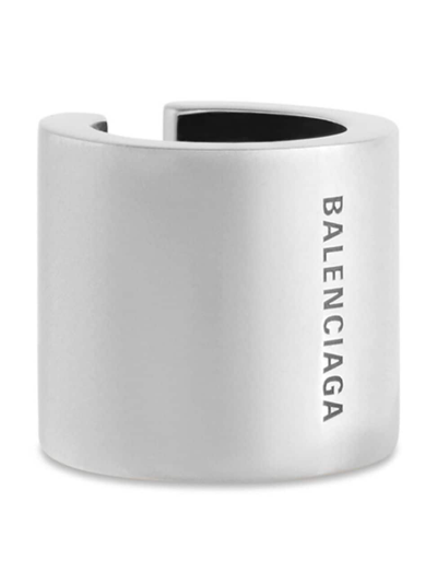 Balenciaga Women's Garage Ear Cuff In Antique Silver