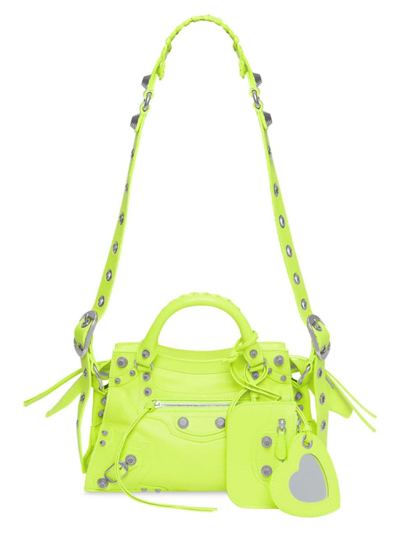 Balenciaga Women's Neo Cagole Xs Handbag In Yellow