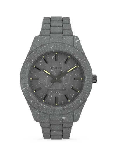 Timex Men's Waterbury Synthetic Bracelet Watch In Gray