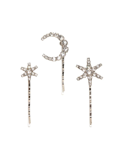 Jennifer Behr Women's Arae 3-piece Crystal Bobby Pin Set