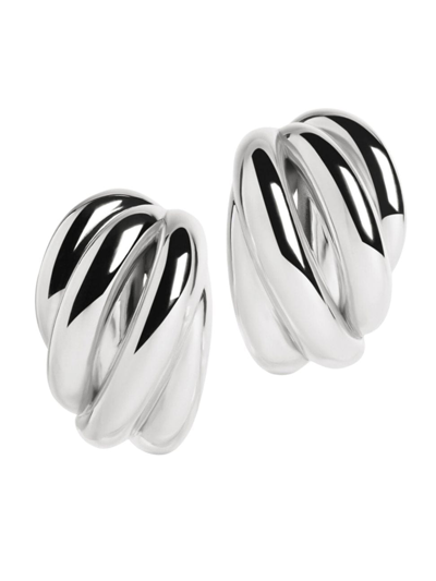 Balenciaga Women's Saturne Earrings In Silver
