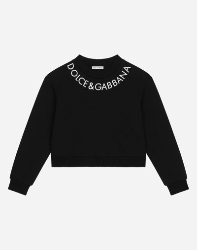 Dolce & Gabbana Felpa Giroc.man.lung In Black