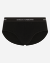 Dolce & Gabbana Pack Containing Two Brando Briefs Of The Same Color In Black