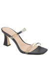 Bcbgeneration Women's Routa Double Band Slide Heel Dress Sandals In Smoke,black