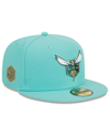 NEW ERA MEN'S NEW ERA TURQUOISE CHARLOTTE HORNETS 2023/24 CITY EDITION ALTERNATE 59FIFTY FITTED HAT