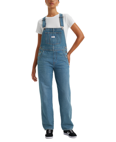 Levi's Women's Vintage-style Cotton Denim Overalls In Fresh Perspective