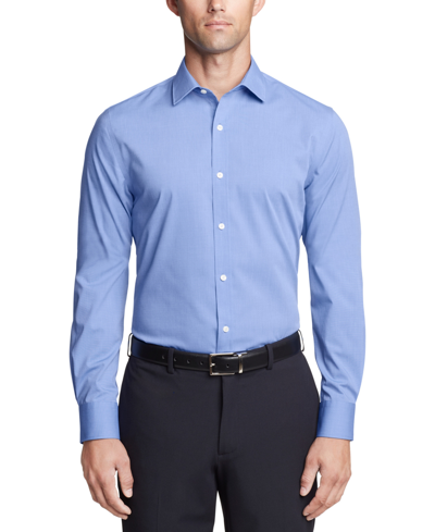 Tommy Hilfiger Men's Th Flex Essentials Wrinkle-resistant Stretch Dress Shirt In French Blue