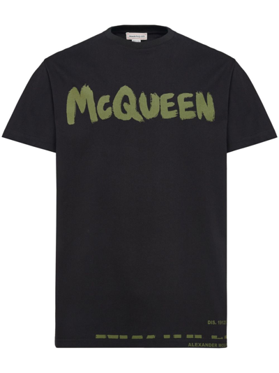 ALEXANDER MCQUEEN GRAFFITI COTTON T-SHIRT