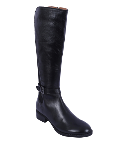 Gentle Souls Women's Brinley Zip Narrow Boots In Black Leather