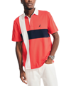 NAUTICA MEN'S CLASSIC FIT PIECED RUGBY POLO