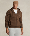 Polo Ralph Lauren Double-knit Full-zip Hoodie In Cedar Heather