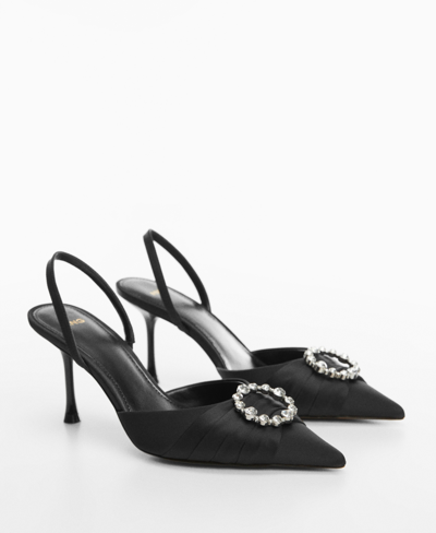 Mango Jewel-heel Shoes Black