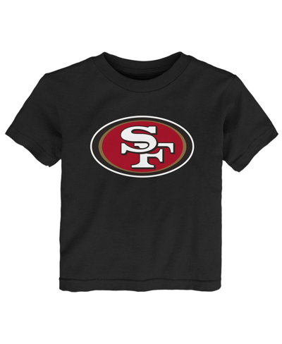 Outerstuff Babies' Toddler Boys And Girls Black San Francisco 49ers Primary Logo T-shirt