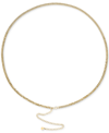 OMA THE LABEL 18K GOLD-PLATED CUBAN LINK WAIST CHAIN