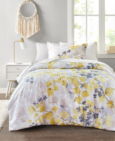 Madison Park Essentials Alexis Botanical Leaf 6-pc. Comforter Set, Twin In Yellow