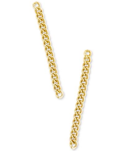 Kendra Scott Ace Linear Chain Drop Earrings In 14k Gold Plated Or Rhodium Plated