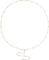 OMA THE LABEL 18K GOLD-PLATED DAINTY BEAD WAIST CHAIN