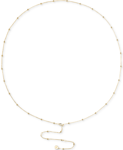 Oma The Label 18k Gold-plated Dainty Bead Waist Chain