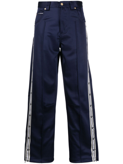 Eytys Blue Titan Tape Wide Leg Trousers