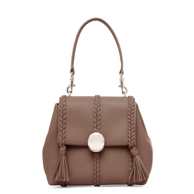 Chloé Penelope Small Taupe Leather Bag