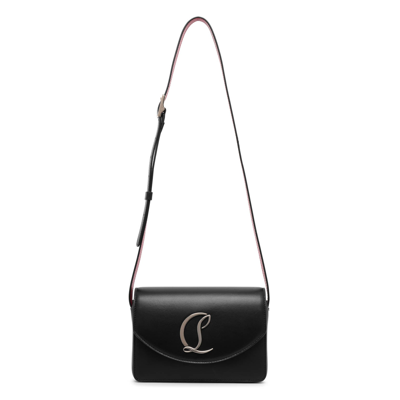 Christian Louboutin Womens Black Loubi54 Small Leather Crossbody Bag